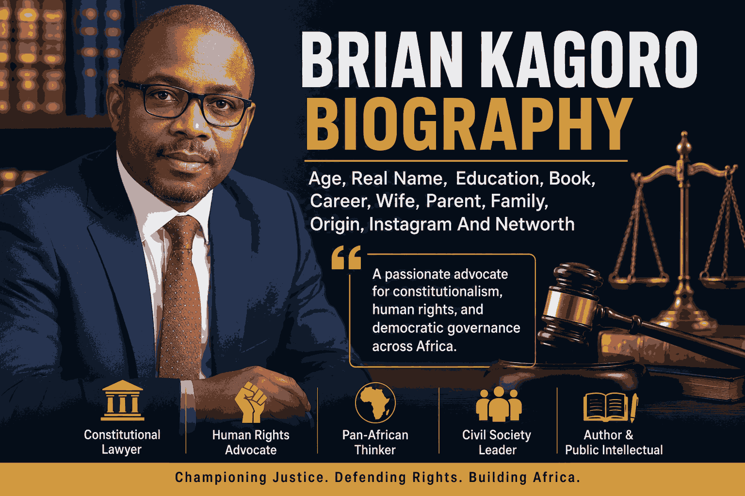 Brian Kagoro Biography