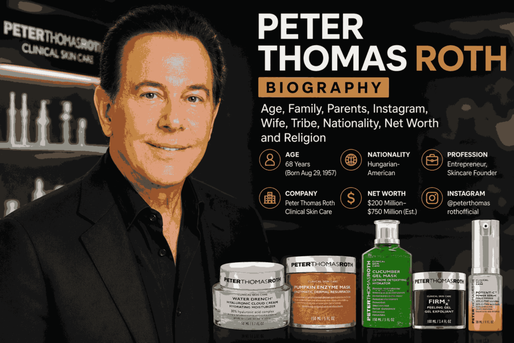 Peter Thomas Roth Biography: Age, Family, Parents, Instagram, Wife, Tribe, Nationality, Net Worth and Religion