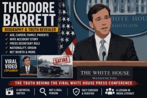 Theodore Barrett Biography: Age, Career, Wife Accident, Family, Parents, Nationality, Origin, Net Worth and Press Secretary Truth